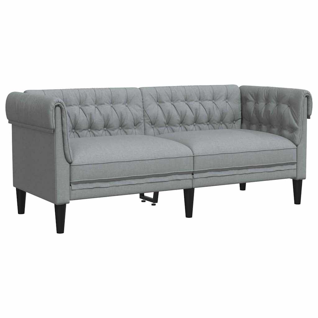 Wohnzimmer Couch 3 pcs Hellgrau 201,5 x 74,5 x 74,5 cm Stoff