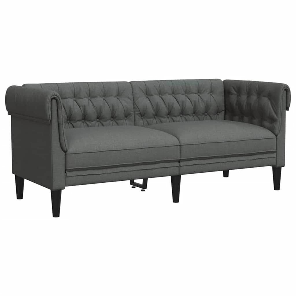 Wohnzimmer Couch 3 pcs Dunkelgrau 201,5 x 74,5 x 74,5 cm Stoff
