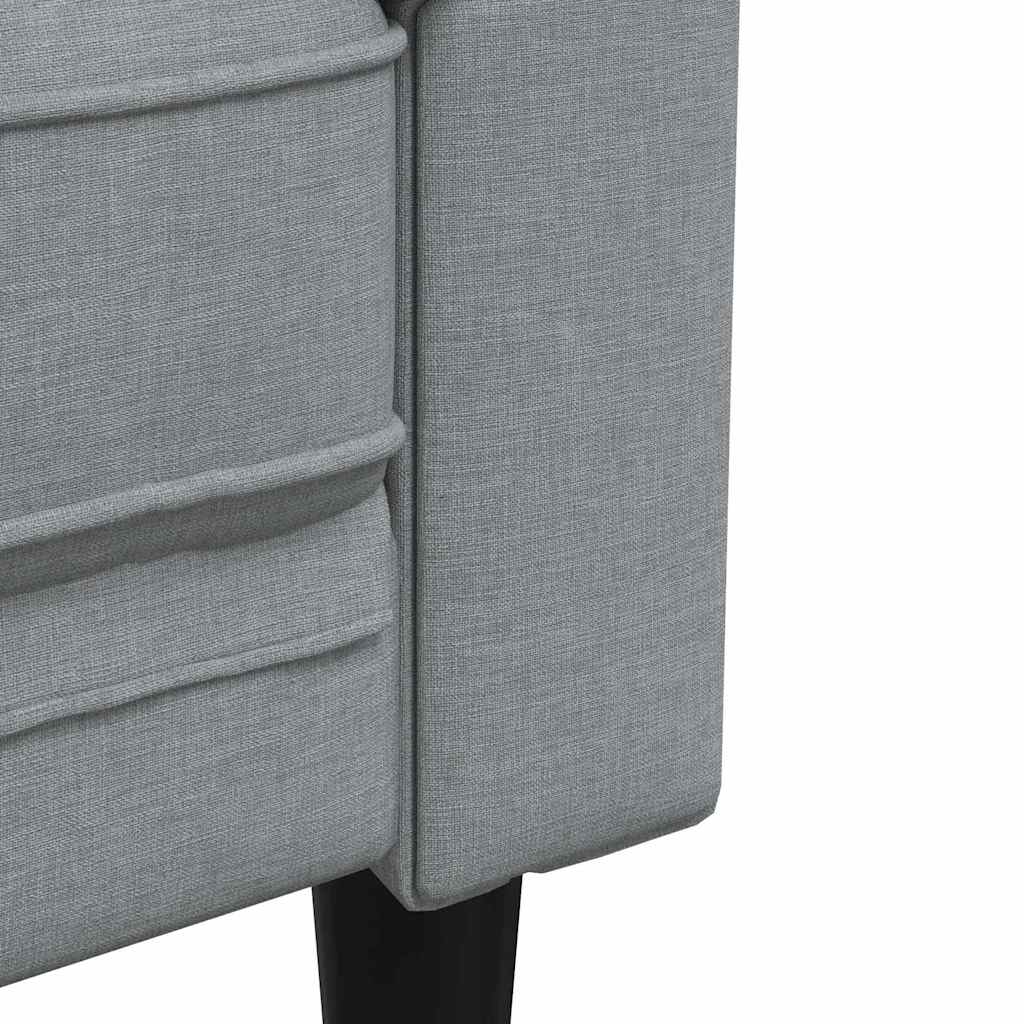 Sofa Hellgrau 78,5 x 74,5 x 74,5 cm Polyester