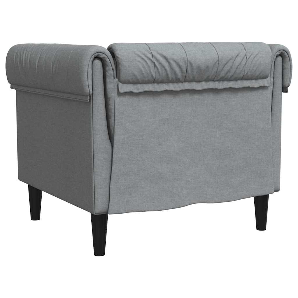 Sofa Hellgrau 78,5 x 74,5 x 74,5 cm Polyester