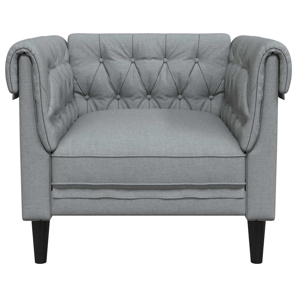 Sofa Hellgrau 78,5 x 74,5 x 74,5 cm Polyester