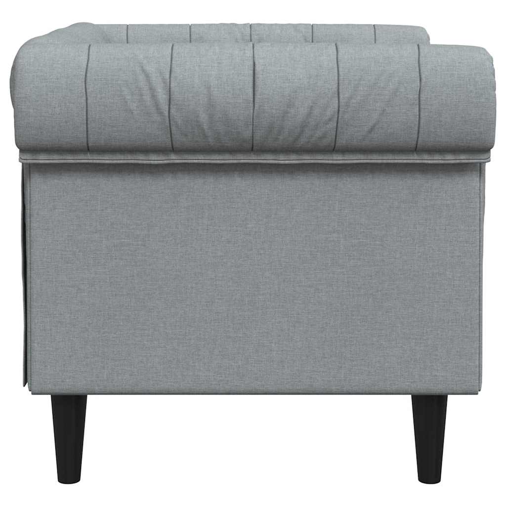 Sofa Hellgrau 78,5 x 74,5 x 74,5 cm Polyester