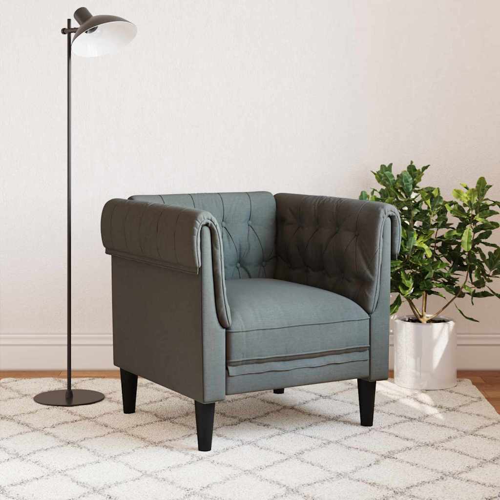 Sofa Dunkelgrau 78,5 x 74,5 x 74,5 cm Polyester
