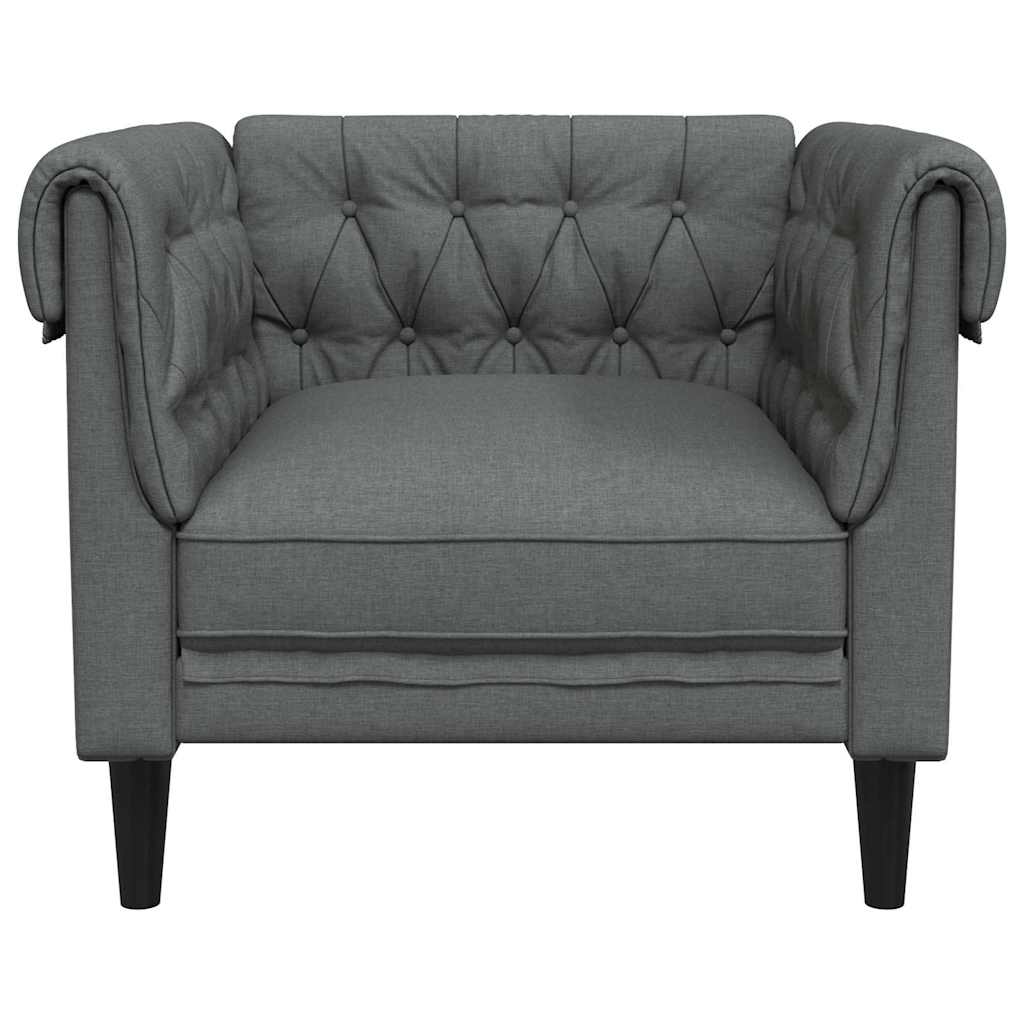 Sofa Dunkelgrau 78,5 x 74,5 x 74,5 cm Polyester