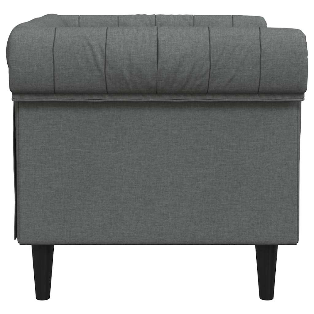 Sofa Dunkelgrau 78,5 x 74,5 x 74,5 cm Polyester