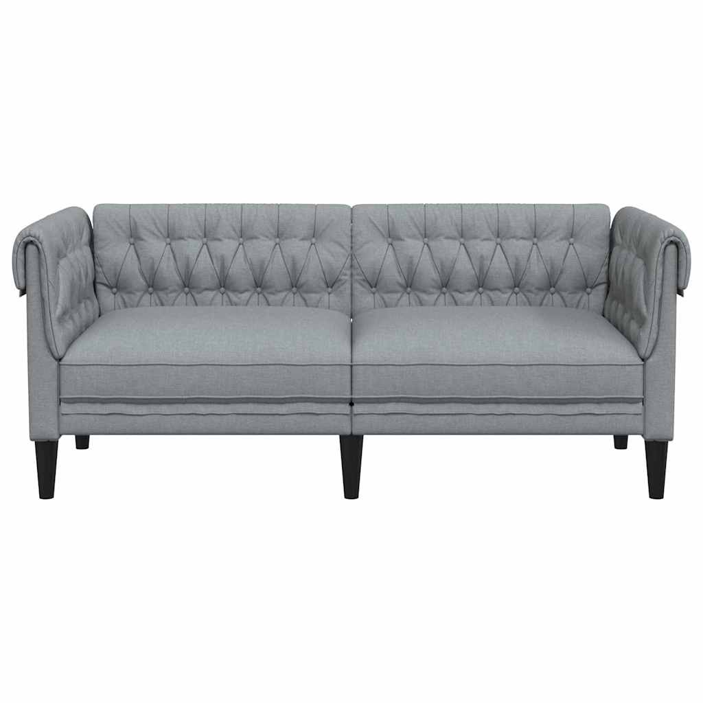 Sofa Hellgrau 182,5 x 74,5 x 74,5 cm Polyester