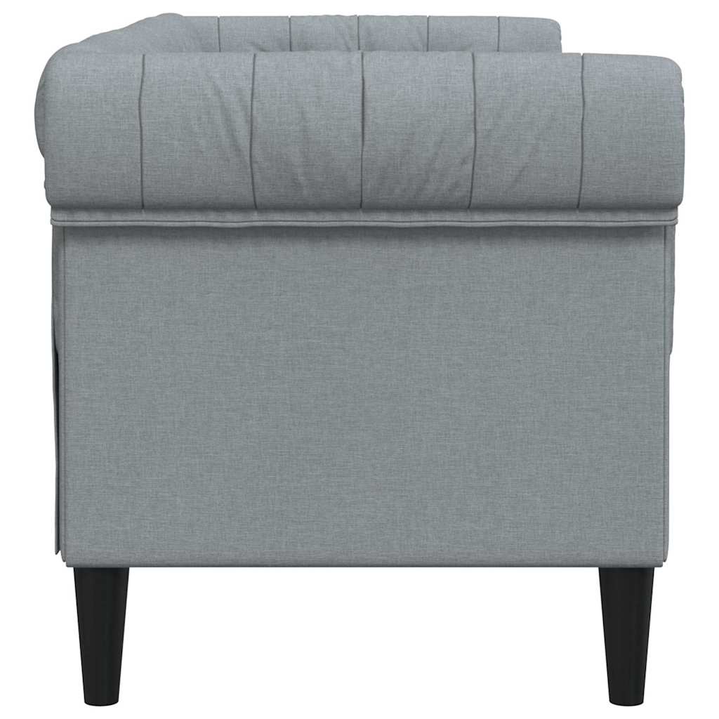 Sofa Hellgrau 182,5 x 74,5 x 74,5 cm Polyester