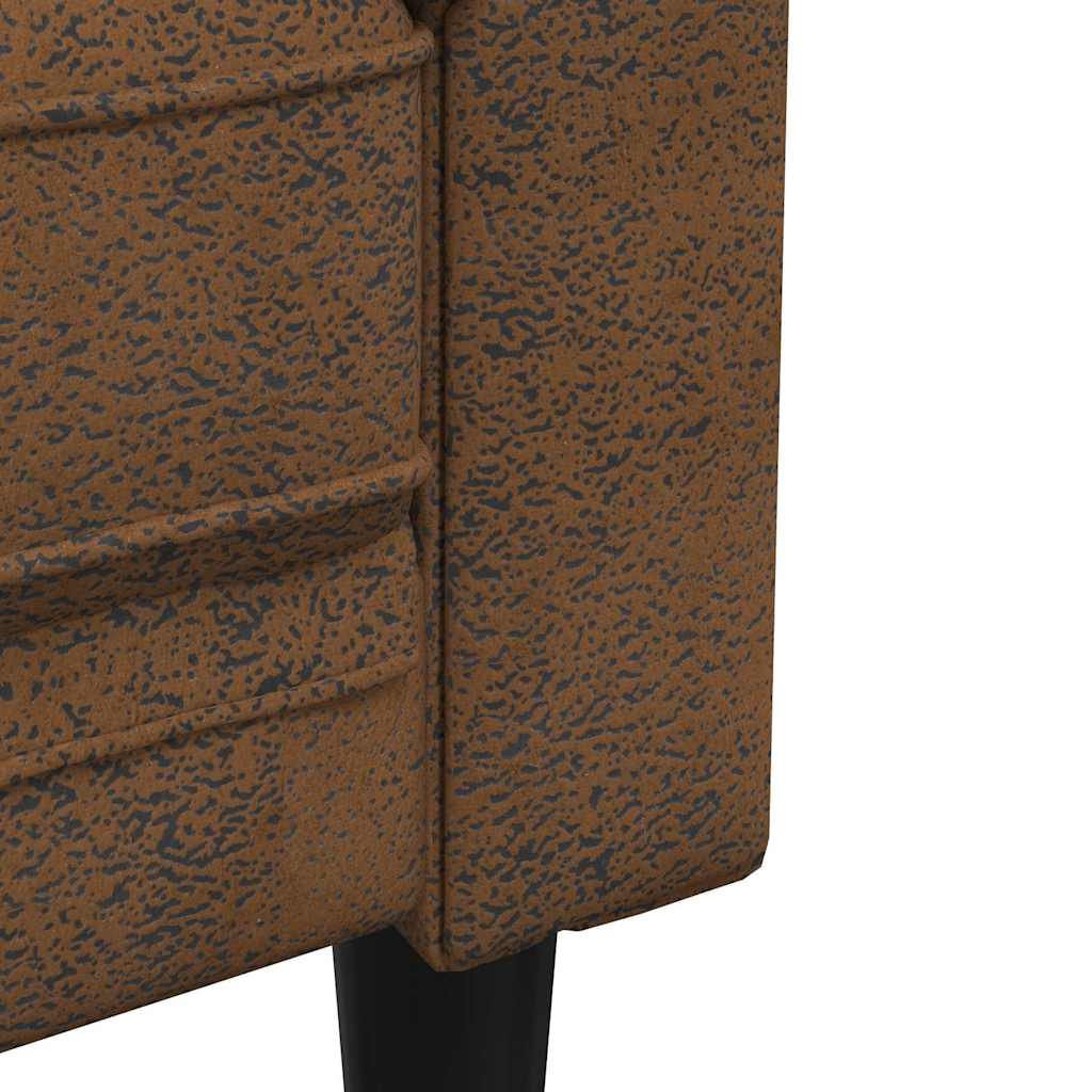 Sofa Braun 182,5 x 74,5 x 74,5 cm Polyester