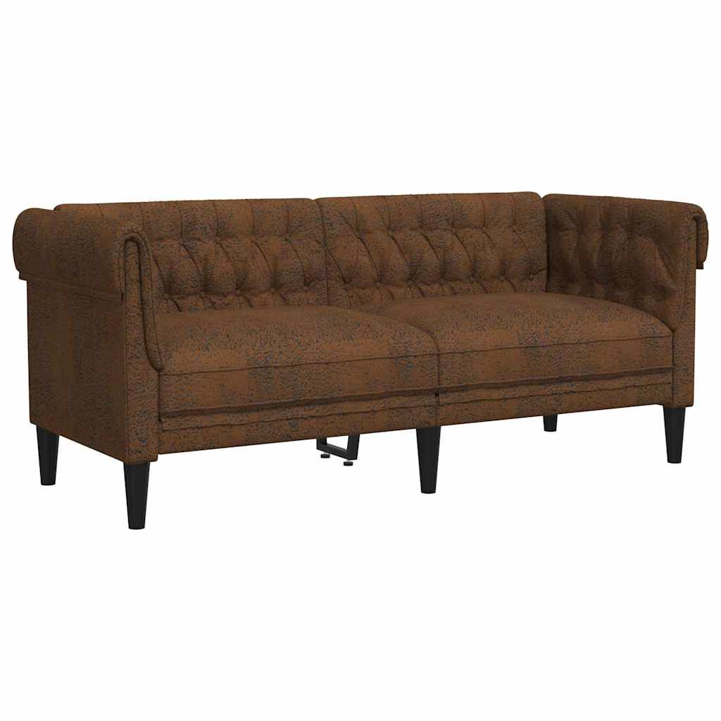Sofa Braun 182,5 x 74,5 x 74,5 cm Polyester