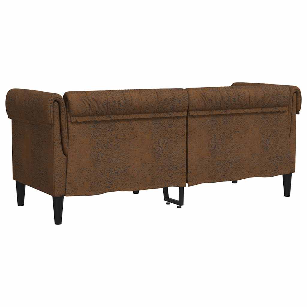 Sofa Braun 182,5 x 74,5 x 74,5 cm Polyester