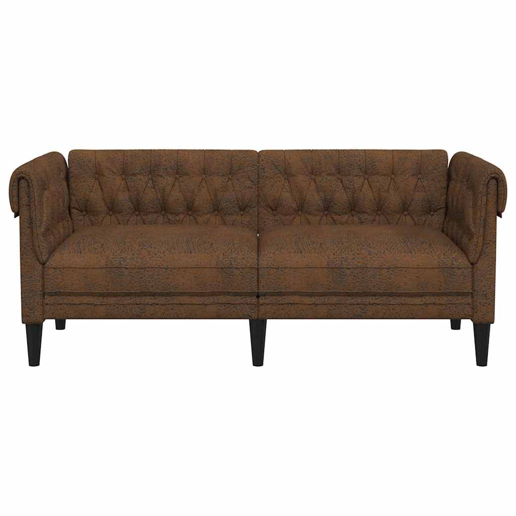 Sofa Braun 182,5 x 74,5 x 74,5 cm Polyester