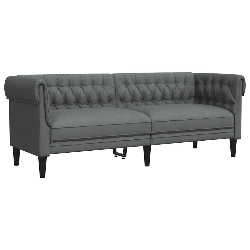 Sofa Dunkelgrau 201,5 x 74,5 x 74,5 cm Polyester