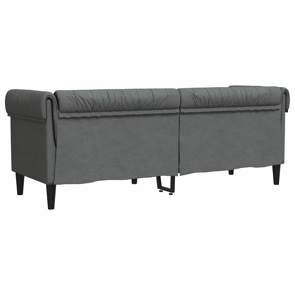 Sofa Dunkelgrau 201,5 x 74,5 x 74,5 cm Polyester