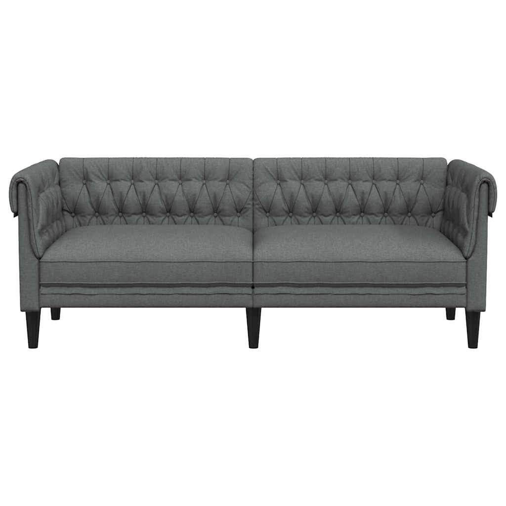 Sofa Dunkelgrau 201,5 x 74,5 x 74,5 cm Polyester