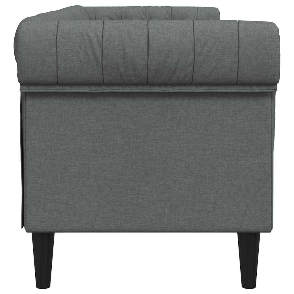 Sofa Dunkelgrau 201,5 x 74,5 x 74,5 cm Polyester