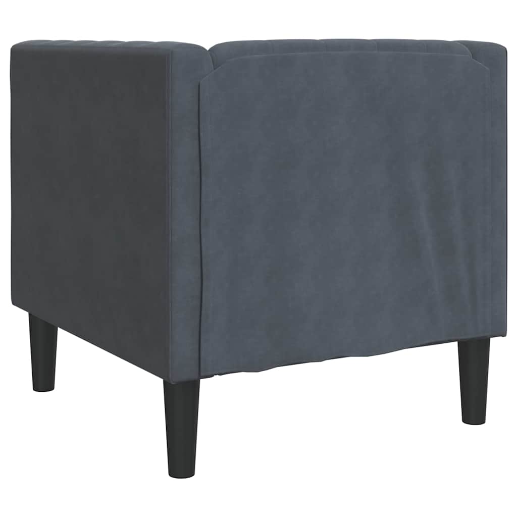 Sofa Dunkelgrau 74,5 x 71 x 70,5 cm Samt