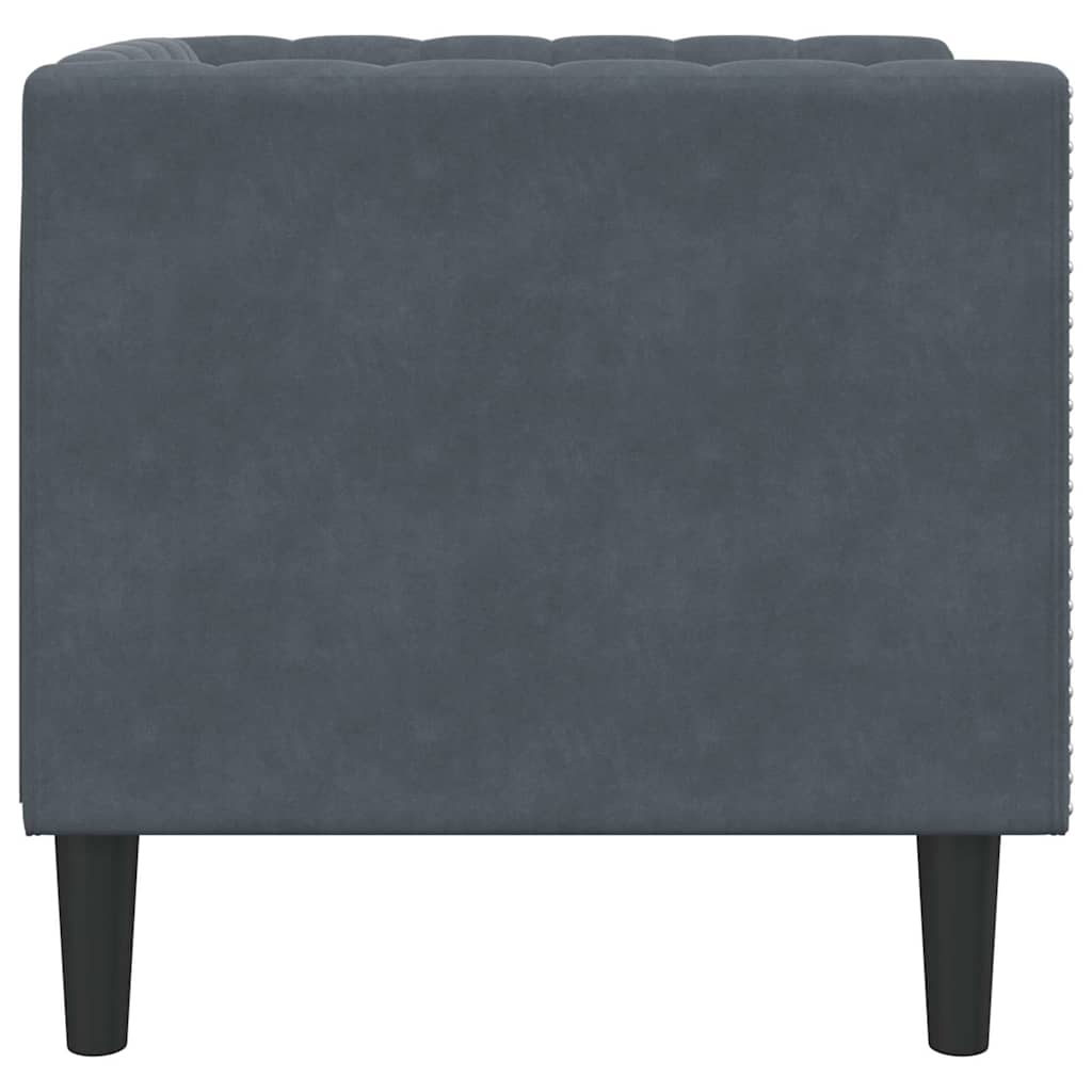 Sofa Dunkelgrau 74,5 x 71 x 70,5 cm Samt