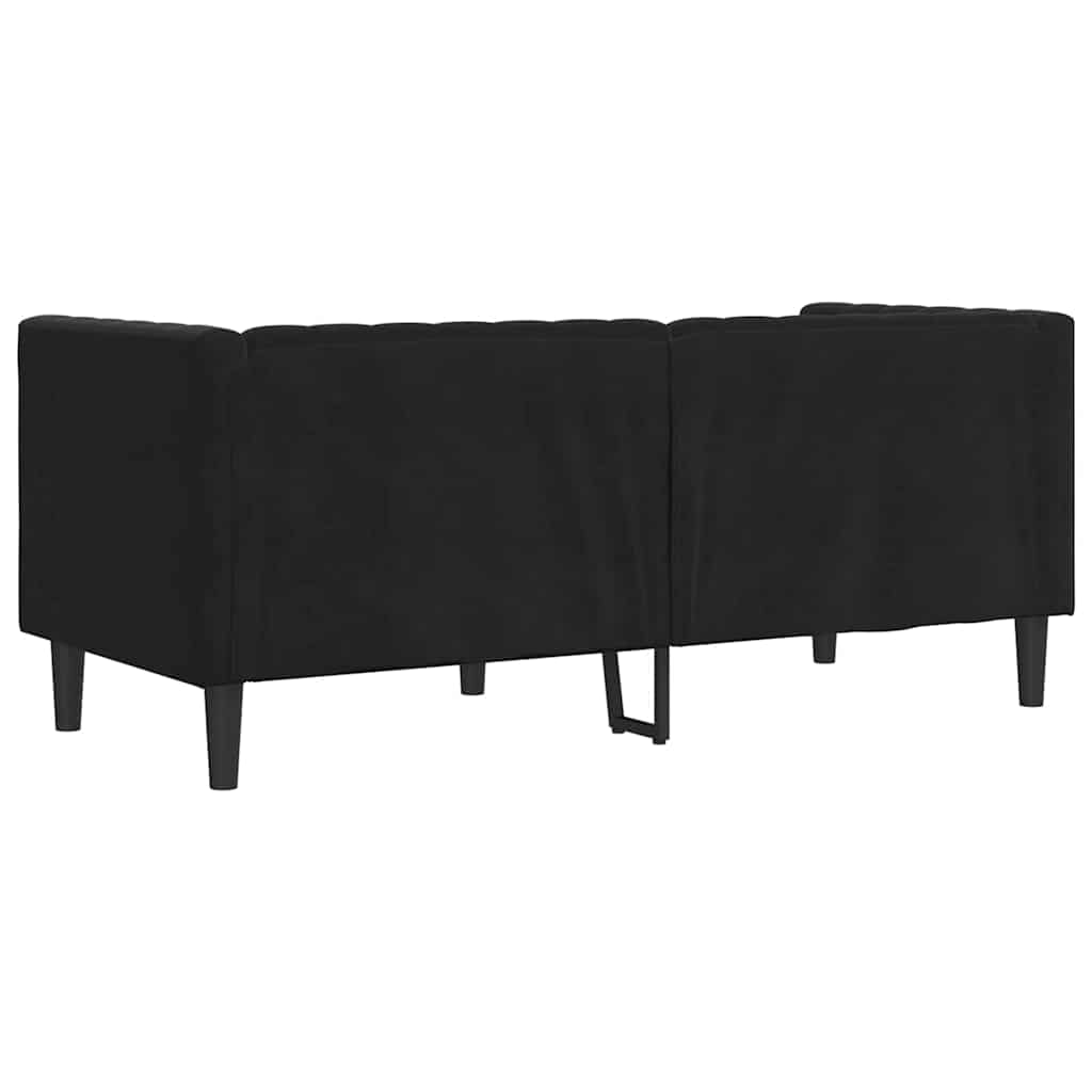 Sofa Schwarz 174 x 74,5 x 70,5 cm Samt