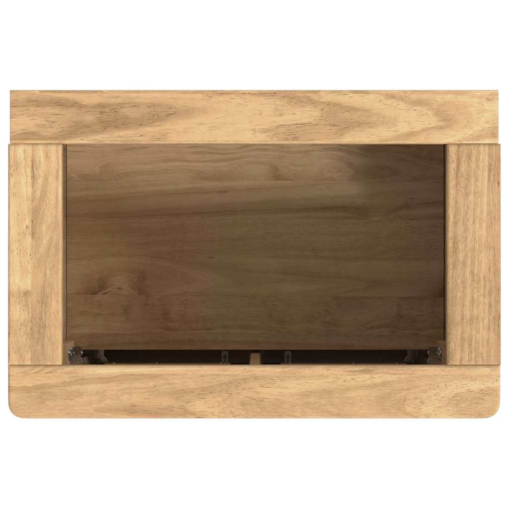 Badezimmermöbel-Set FLORO 2 pcs Wachsbraun Massivholz Kiefer
