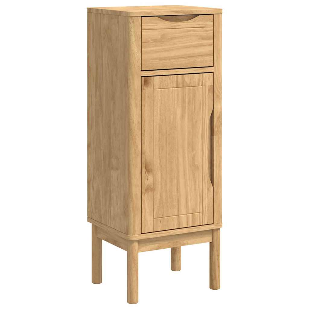 Badezimmermöbel-Set FLORO 3 pcs Wachsbraun Massivholz Kiefer