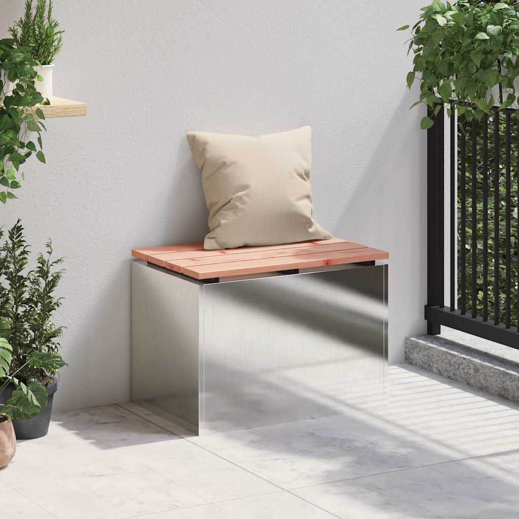 Gartenbank Edelstahl 60 x 40 x 43 cm