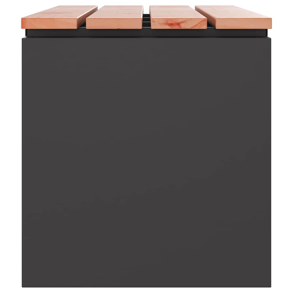 Gartenbank Schwarz 80 x 40 x 43 cm
