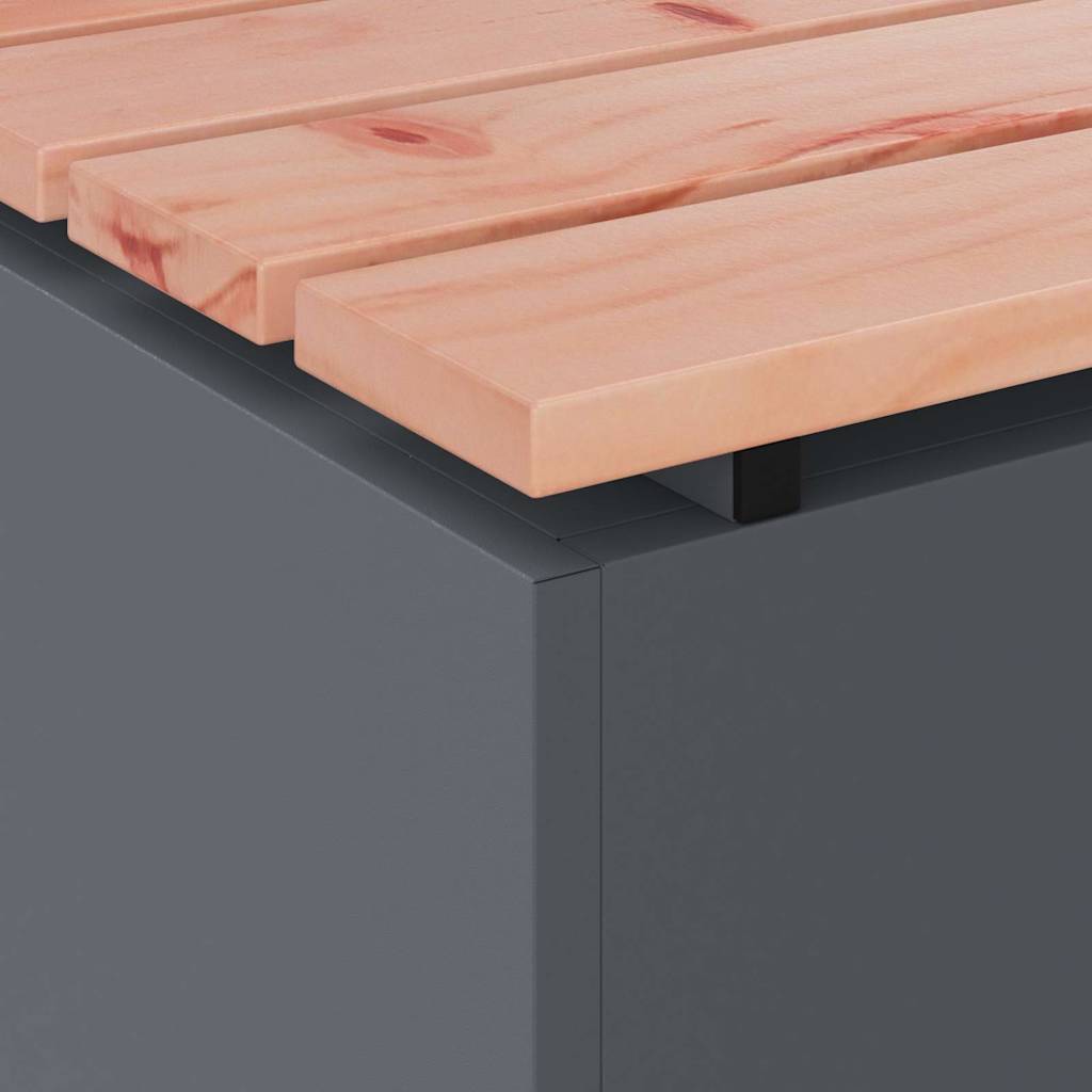 Gartenbank Anthrazit 80 x 40 x 43 cm