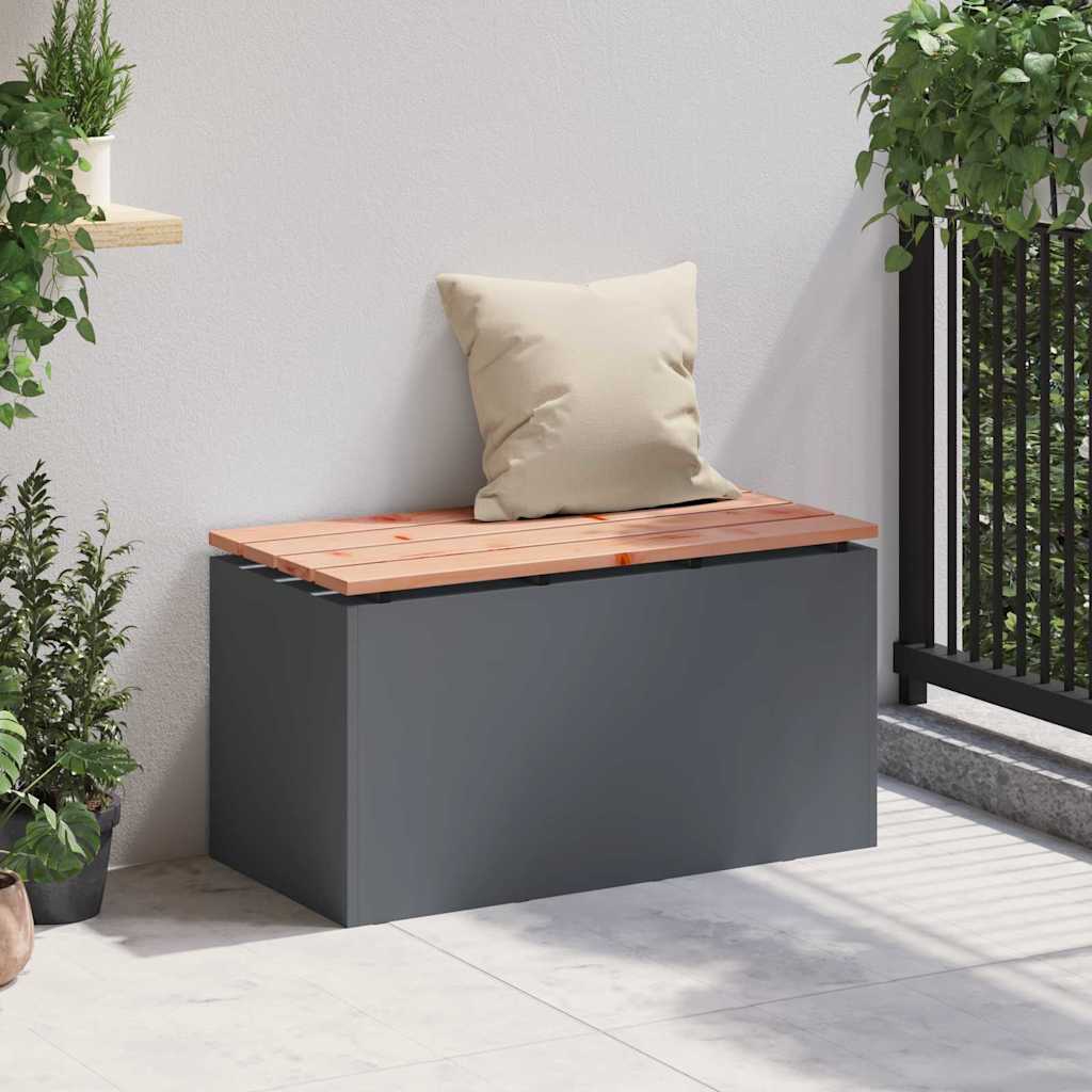 Gartenbank Anthrazit 80 x 40 x 43 cm