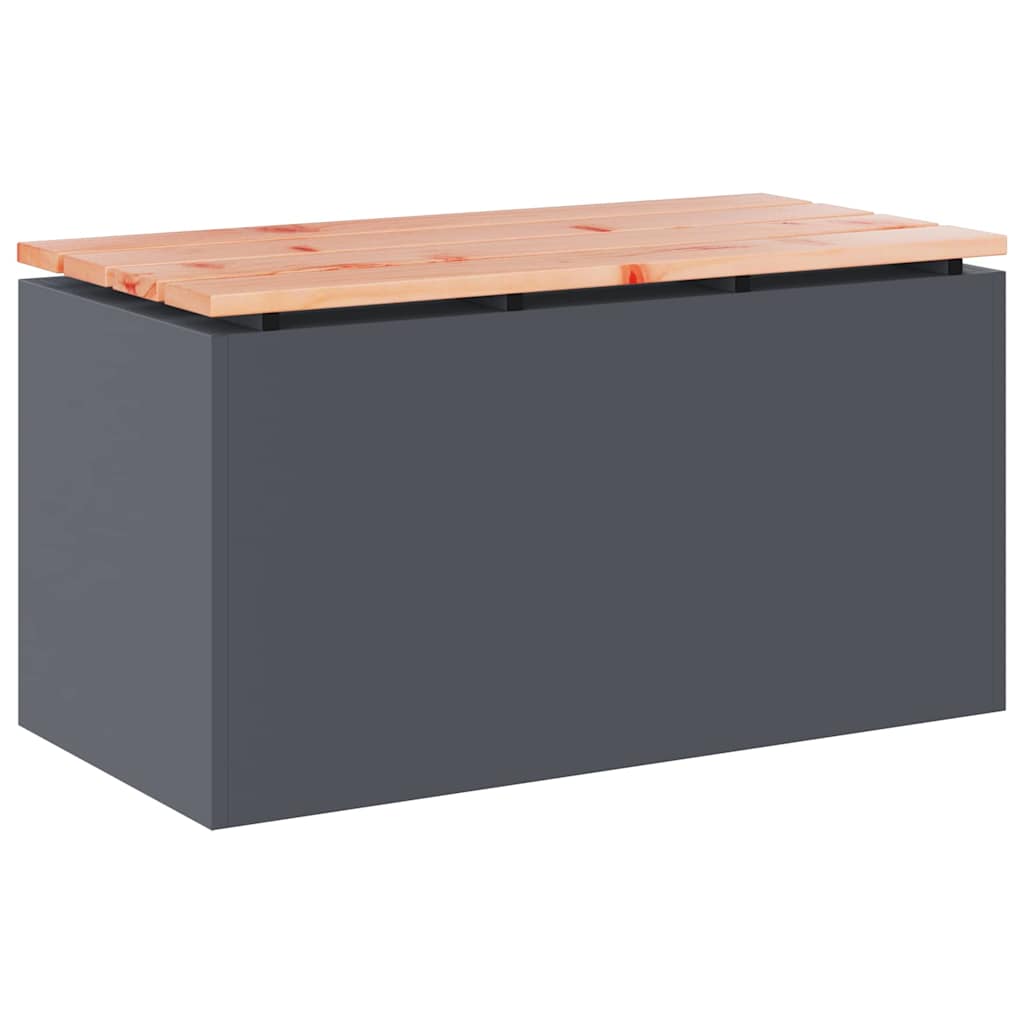 Gartenbank Anthrazit 80 x 40 x 43 cm