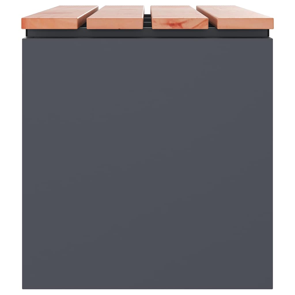 Gartenbank Anthrazit 80 x 40 x 43 cm