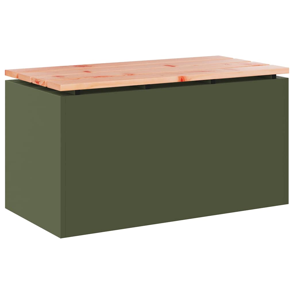 Gartenbank Olive Grün 80 x 40 x 43 cm