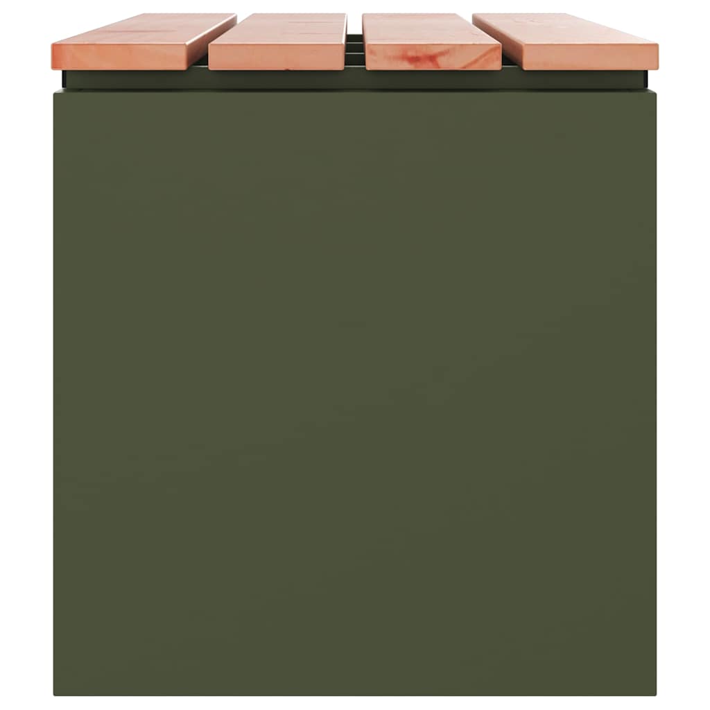 Gartenbank Olive Grün 80 x 40 x 43 cm