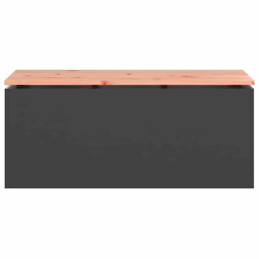 Gartenbank Schwarz 100 x 40 x 43 cm