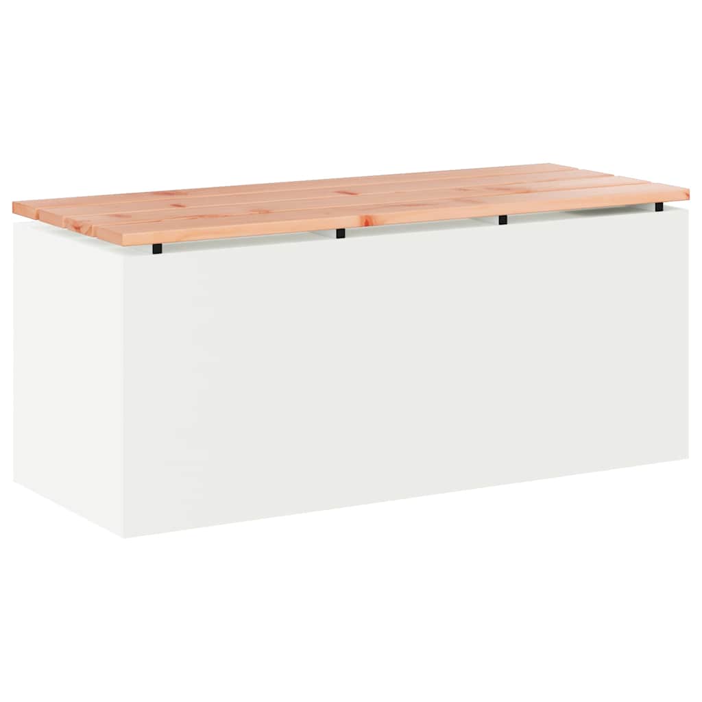 Gartenbank Weiß 100 x 40 x 43 cm