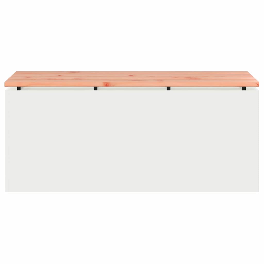 Gartenbank Weiß 100 x 40 x 43 cm