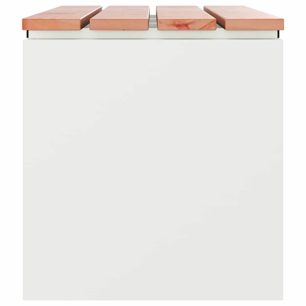 Gartenbank Weiß 100 x 40 x 43 cm