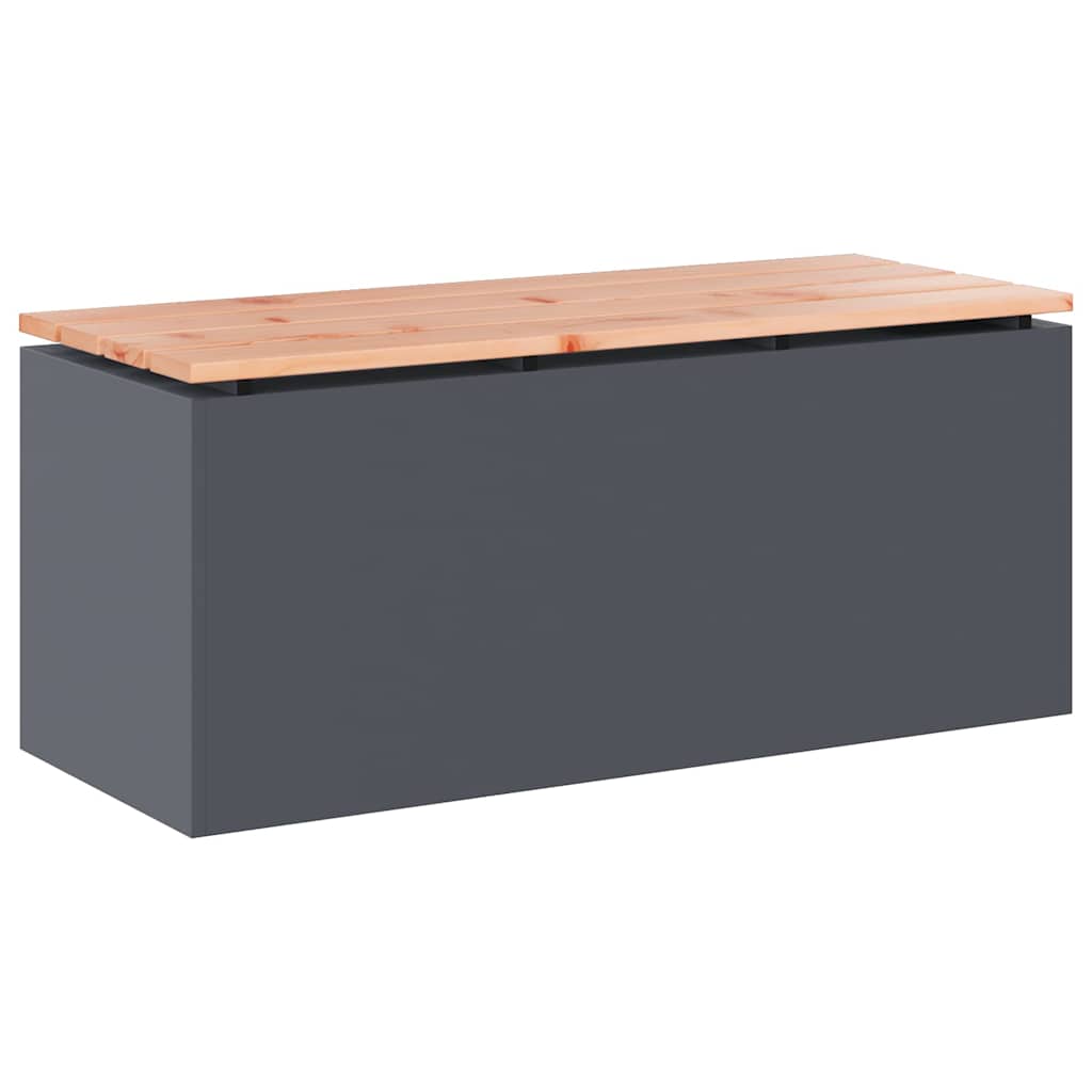 Gartenbank Anthrazit 100 x 40 x 43 cm