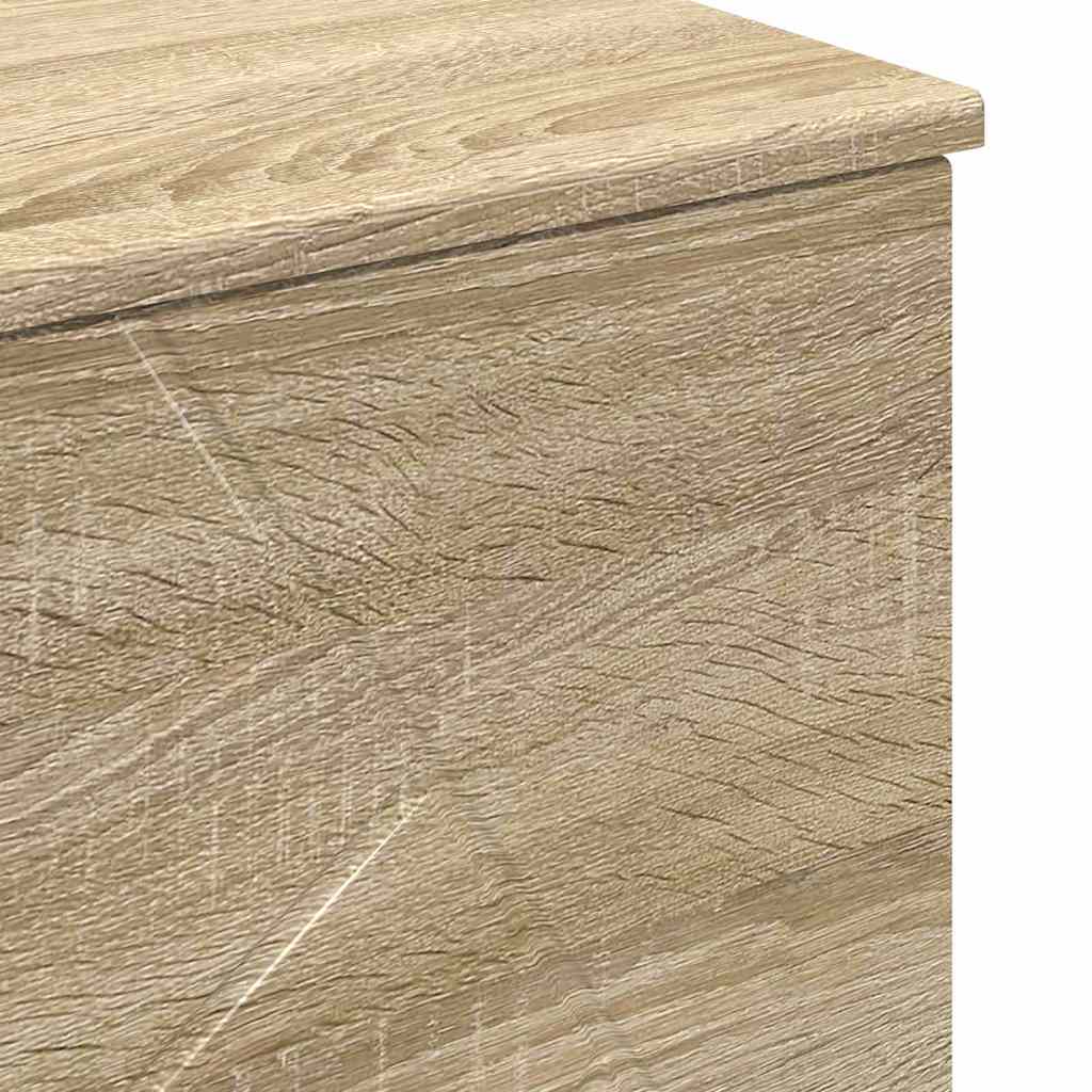 Badezimmermöbel-Set 3 pcs Sonoma-Eiche Sperrholz und Metall