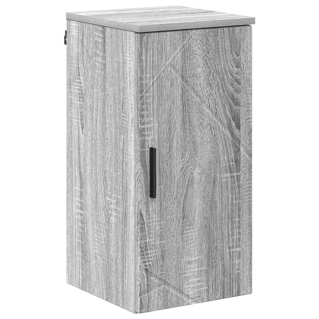 Badezimmermöbel-Set 5 pcs Graues Sonoma Sperrholz und Metall