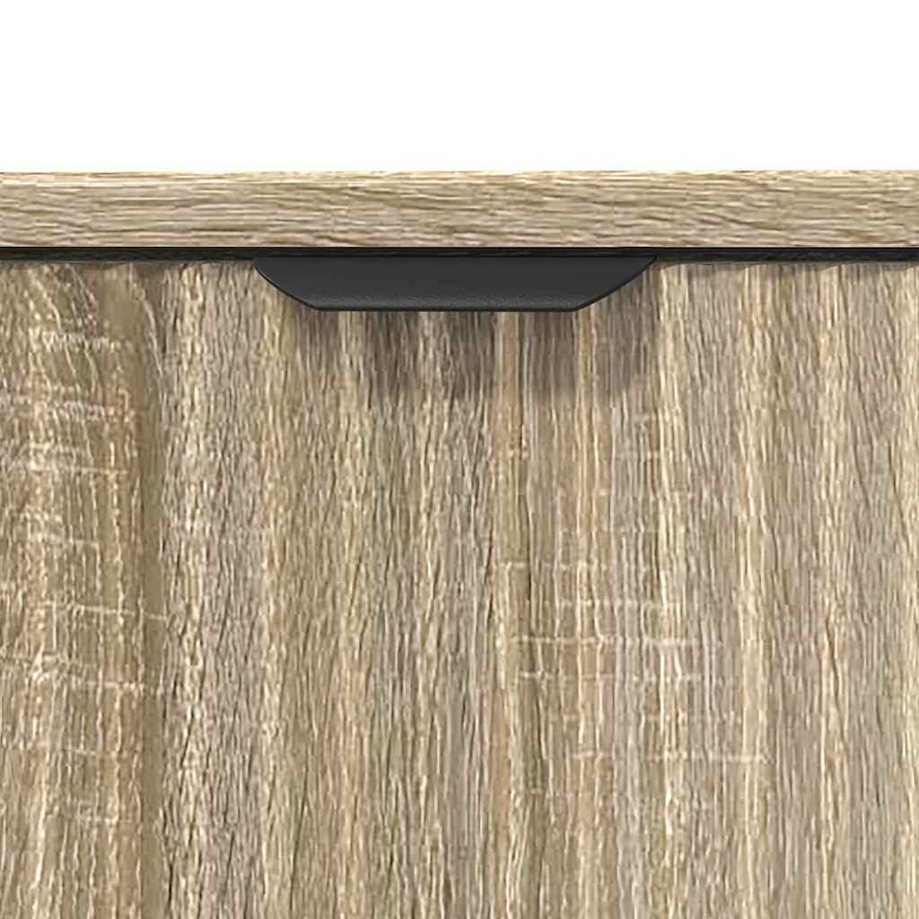 Badezimmermöbel Set mit Regal 3 pcs Sonoma-Eiche Holzwerkstoff