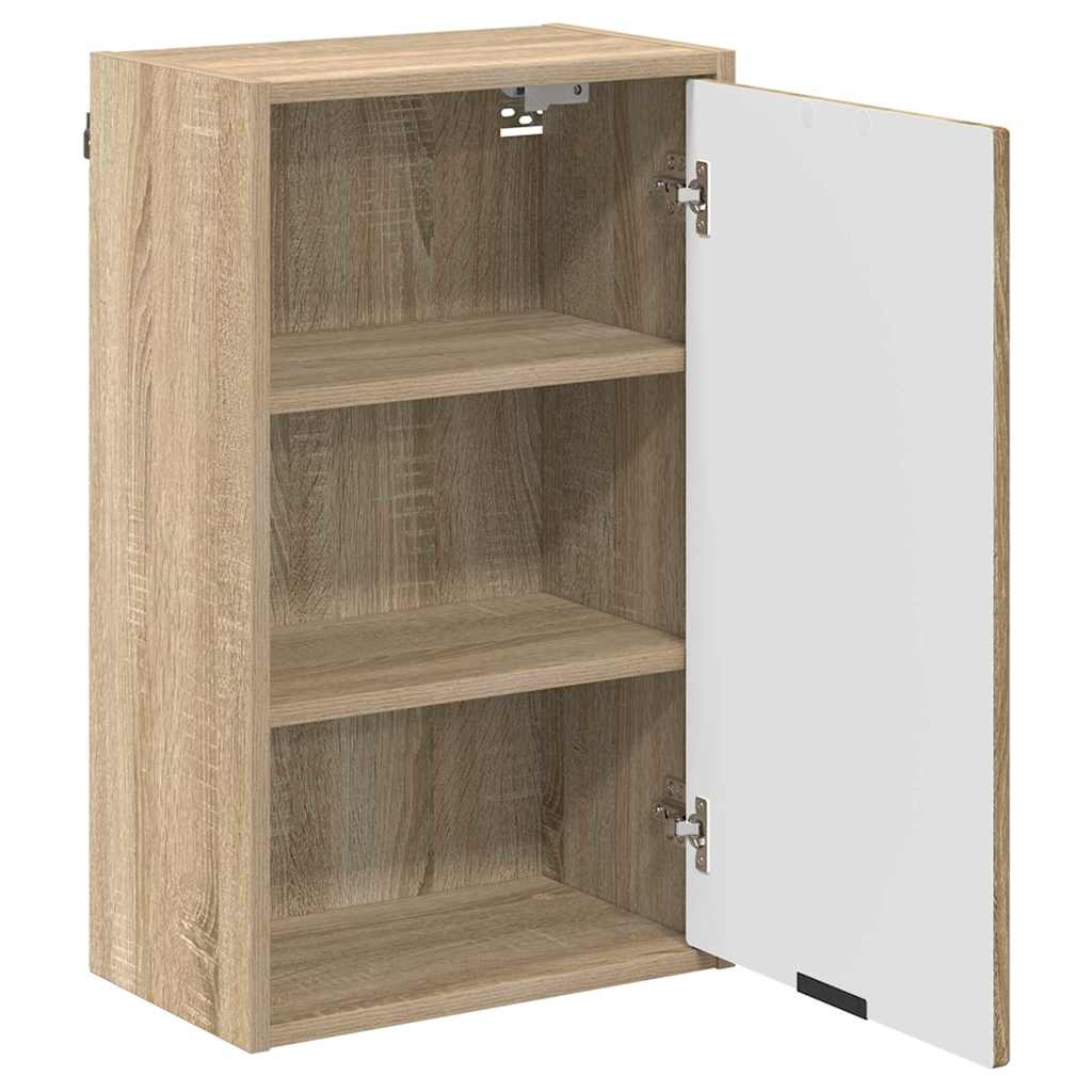 Badezimmermöbel Set mit Regal 3 pcs Sonoma-Eiche Holzwerkstoff