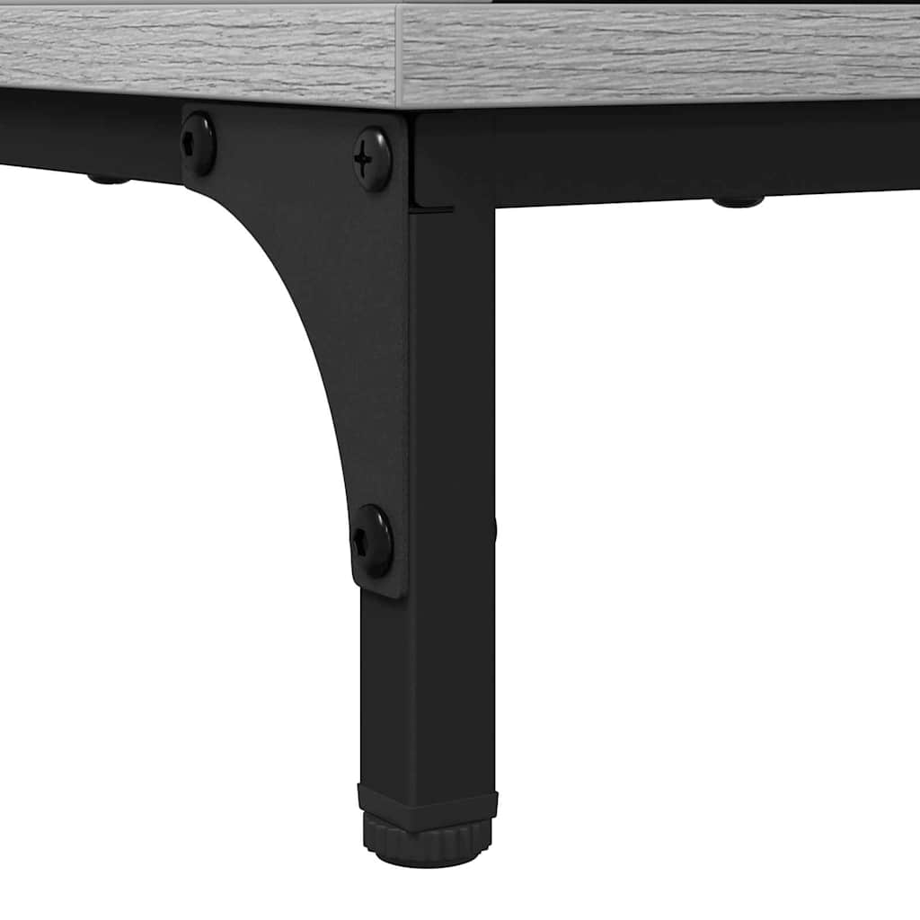 Badezimmermöbel Set mit Regal 3 pcs Grau Sonoma Holzwerkstoff