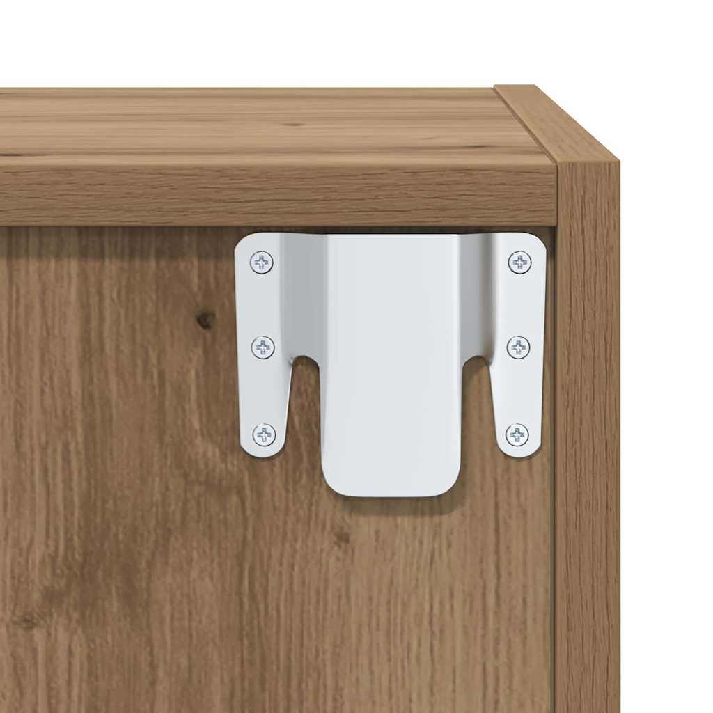 TV-Schrankset Wandmontiert 4 pcs Artisan-Eiche Holzwerkstoff