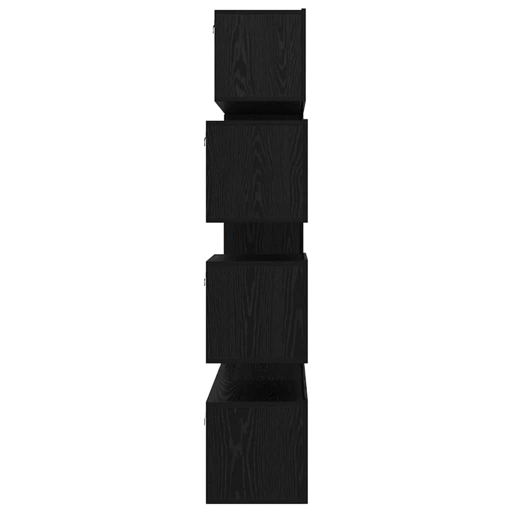 TV-Schrankset 8 pcs Schwarz Eichen-Optik Holzwerkstoff