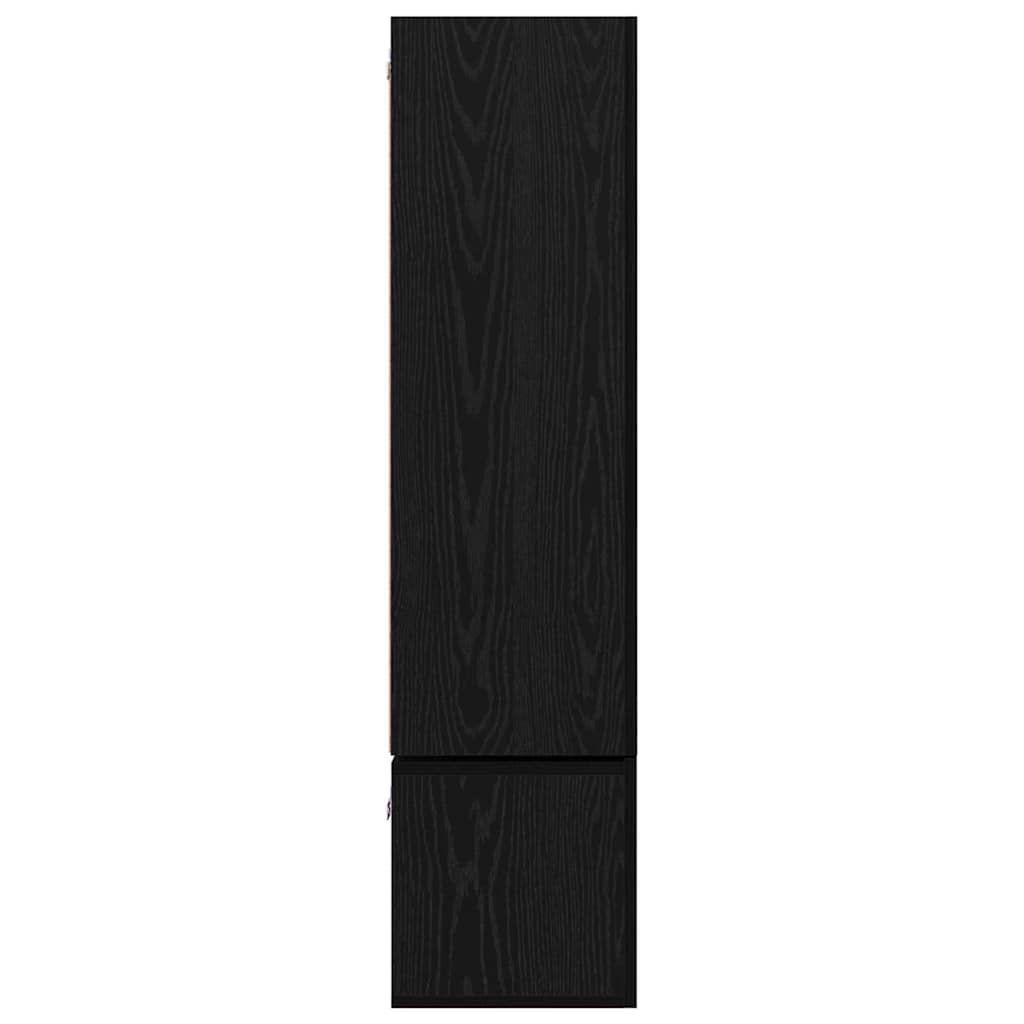 TV-Schrankset 7 pcs Schwarz Eichen-Optik Holzwerkstoff