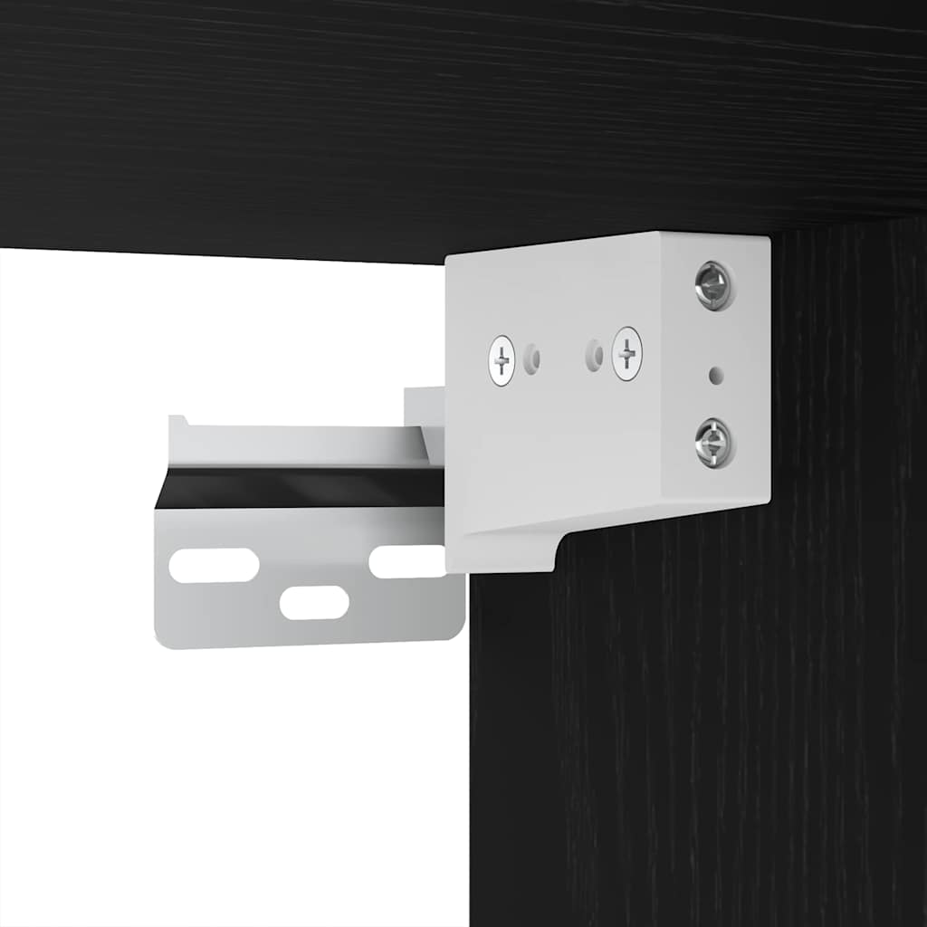 TV-Schrankset 7 pcs Schwarz Eichen-Optik 30,5 x 30 x 60 cm