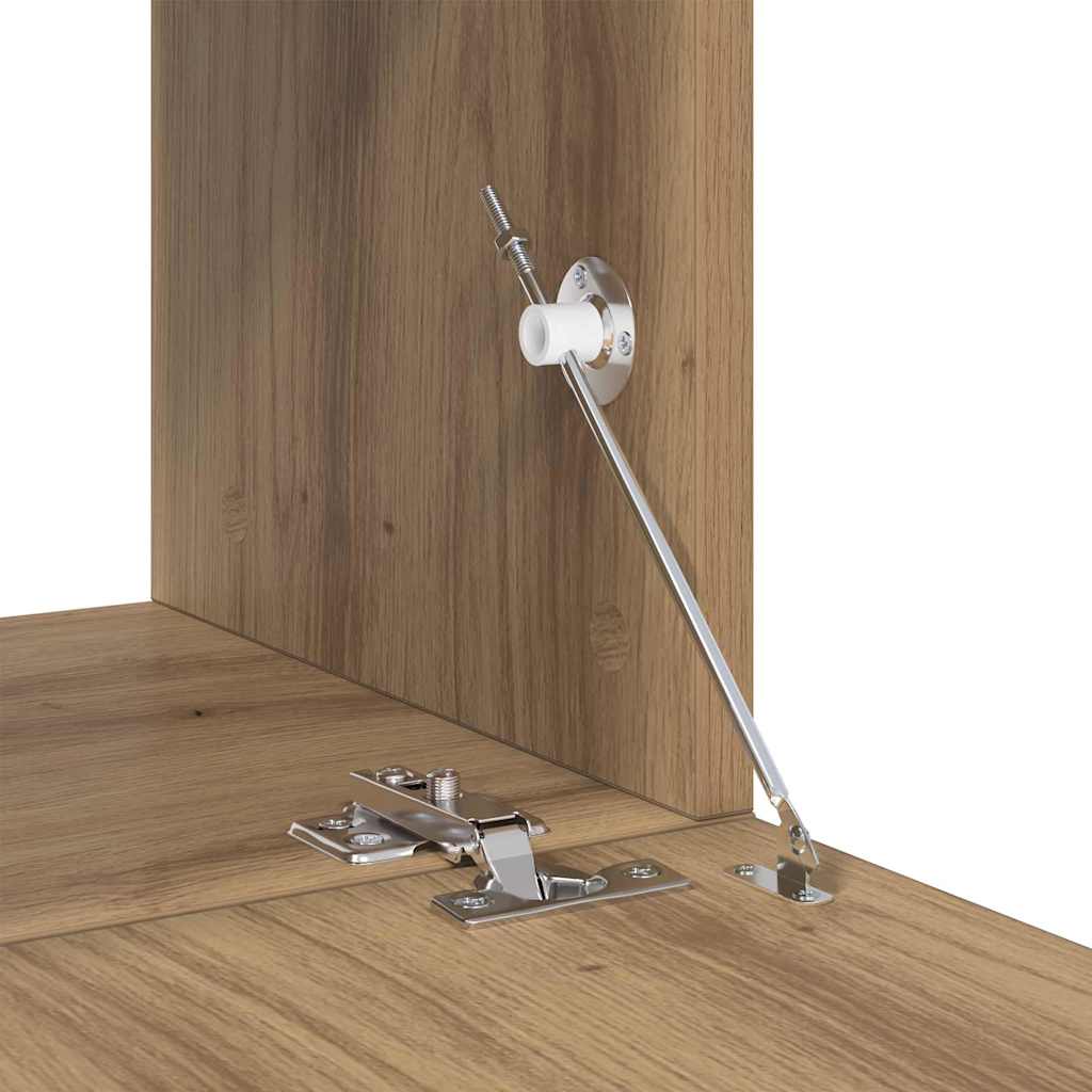 TV-Schrankset Wandmontiert 10 pcs Artisan-Eiche Holzwerkstoff