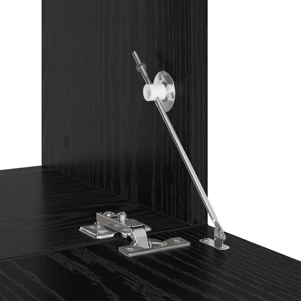 TV-Schrankset 6 pcs Schwarz Eichen-Optik Holzwerkstoff