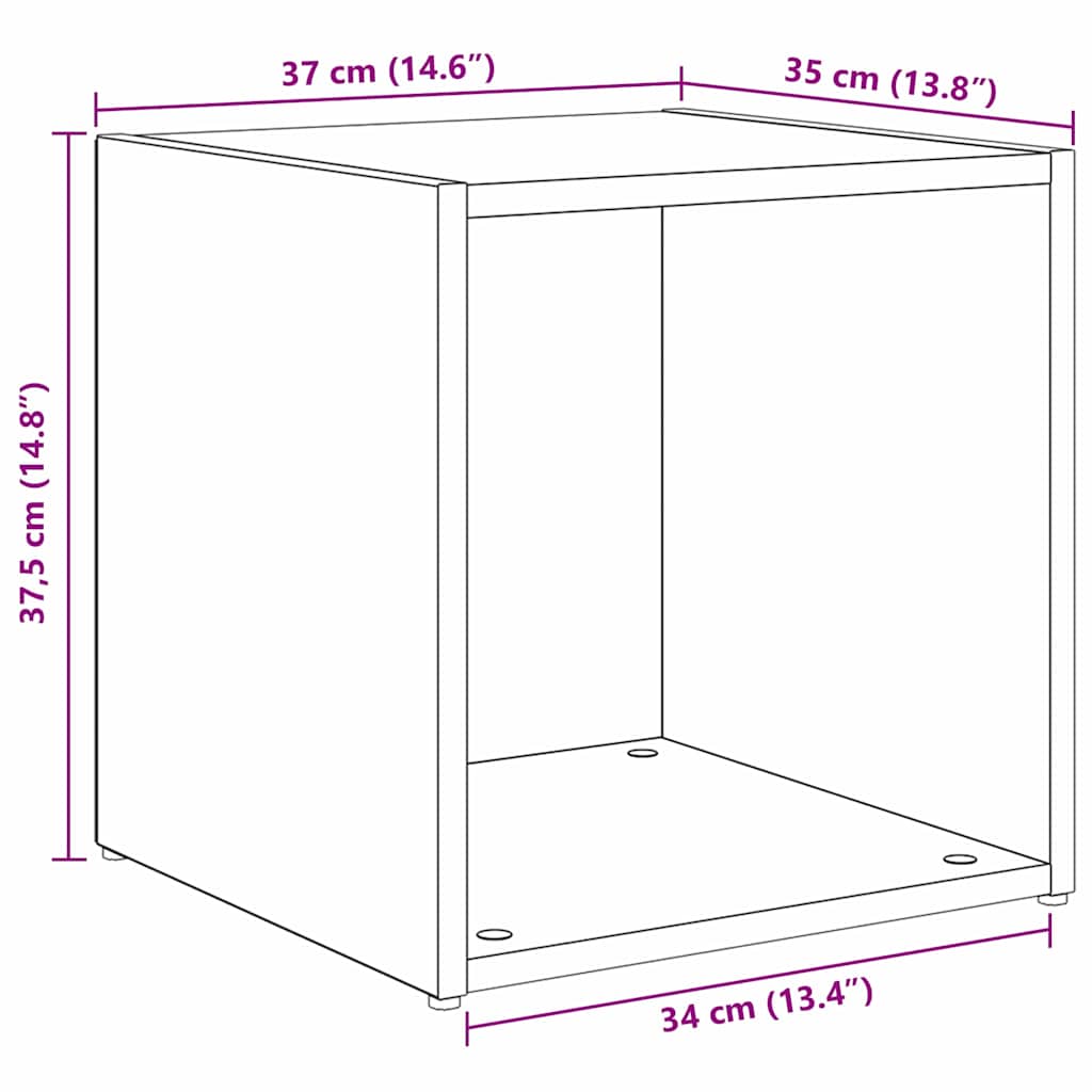 TV-Schrankset Wandmontiert 6 pcs Artisan-Eiche Holzwerkstoff