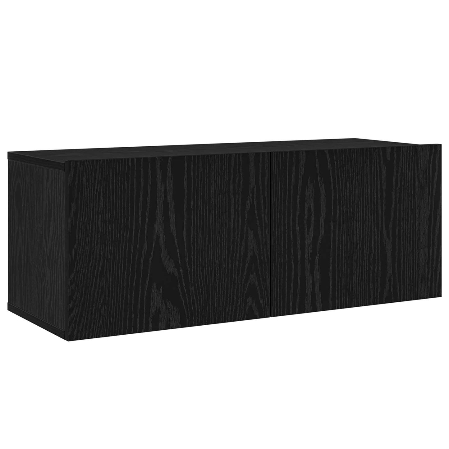 TV-Schrankset 8 pcs Schwarz Eichen-Optik Holzwerkstoff